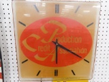 CREDIT PRODUCTIONS LIGHTED CLOCK