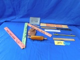 ASSORTED ADVERTISING RULERS