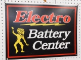 ELECTRO BATTERY CLEANER METAL SIGN