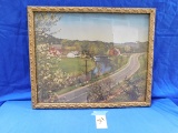 FRAMED FARM PICTURE