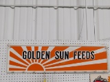 METAL GOLDEN SUN FEEDS SIGN