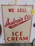 AUDRAIN DAIRY CO METAL SIGN