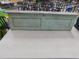 PRIMITIVE PAINTED OAK SCALE CABINET