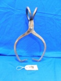 COPPER PLATED ICE TONGS
