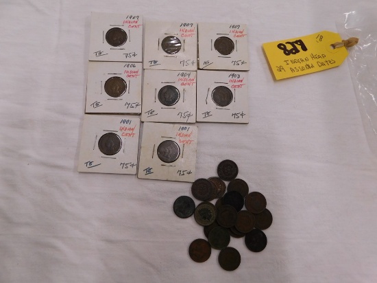 (29) INDIAN HEAD PENNIES ASSORTED DATES