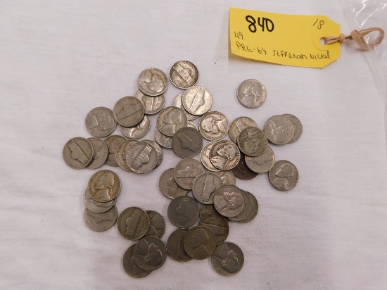 (49) PRE 64 JEFFERSON NICKELS