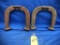PAIR OF JOHN DEERE MALLABLE WORKS HORSE SHOES