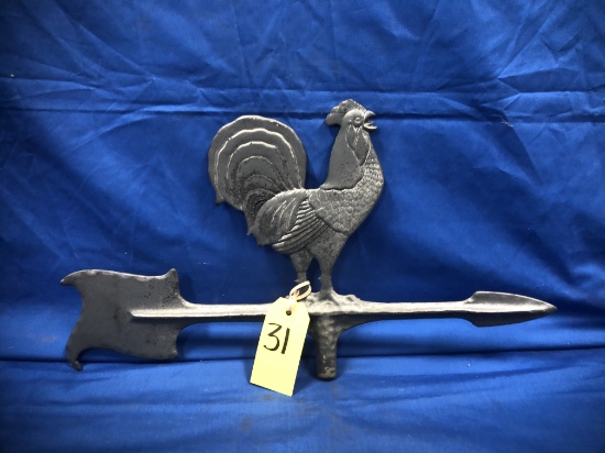 CAST ALUMINUM OR POT METAL WEATHER VANE TOPPER