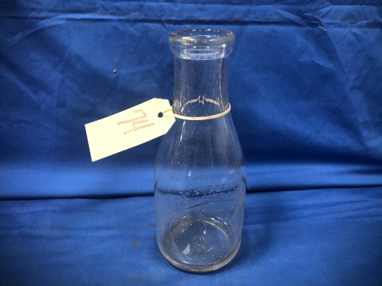 OAK HILL DAIRY QUART MILK BOTTLE