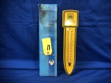 PICKERING SEED CO LINCOLN IL TIN THERMOMETER W/ BOX