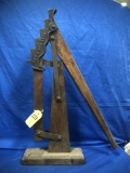 UNMARKED 1878 WOOD BUGGY / WAGON JACK