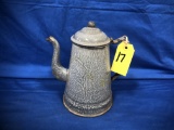 SMALL GREY ENAMEL COFFEE POT