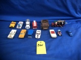 TIN FULL OF VARIOUS MINIATURE TOY CARS