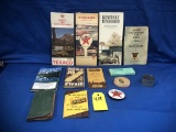 FLAT OF VARIOUS PAPER ADVERTISING ITEMS & TAPE MEASURE