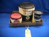 (3) VINTAGE GREASE CANS