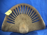 VINTAGE CAST IRON TRACTOR SEAT