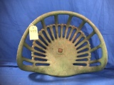 GREEN PAINTED TRACTOR SEAT