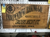 INDEPENDENT BAKING CO. WOODEN CRATE SIDE
