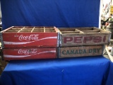 LOT OF 4 VINTAGE POP CRATES