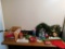 LG. LOT OF CHRISTMAS DECORATIONS