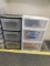 PR OF PLASTIC STERILITE STORAGE DRAWERS