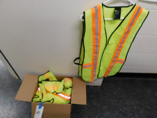 (10) NEW PARKING ATTENDANT SAFETY VESTS