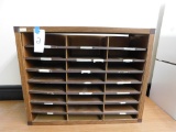 METAL COUNTER TOP 24 COMPARTMENT OPEN FRONT DOCUMENT FILE