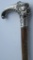 STERLING SILVER WOOD CANE ANTIQUE ELM WIZARD?