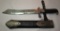 GERMAN WWII RAD DAGGER KNIFE & SCABBARD
