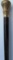 GOLD TOP PRESENTATION CANE ANTIQUE EBONY WOOD