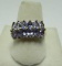 2CT TANZANITE DIAMOND RING 14K GOLD SIZE 7