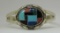 CAROLYN POLLACK TURQUOISE BRACELET STERLING SILVER