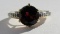 8MM GARNET DIAMOND RING 14K GOLD SIZE 6