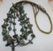 4 STRAND TURQUOISE & SHELL BEAD HEISHI NECKLACE