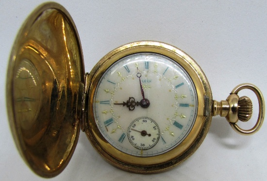 ELGIN POCKET WATCH HUNTING CASE 1896 ANTIQUE