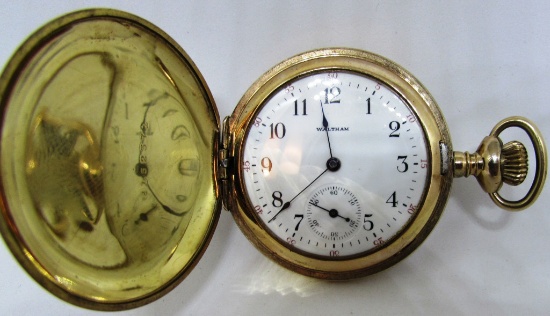 MULTI COLOR GOLD WALTHAM POCKET WATCH 1902