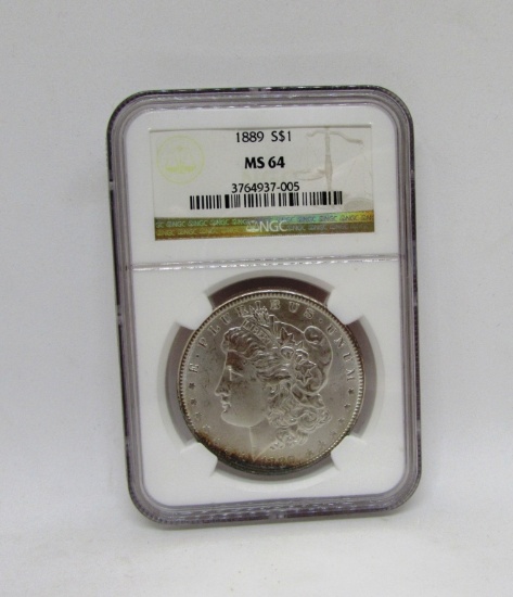 1889 $1 MS64 NGC MORGAN SILVER DOLLAR COIN