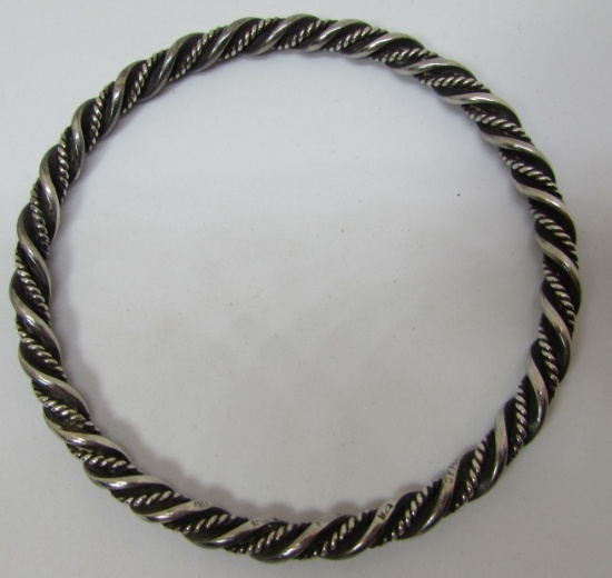 GEORG JENSEN BANGLE BRACELET STERLING SILVER #17A