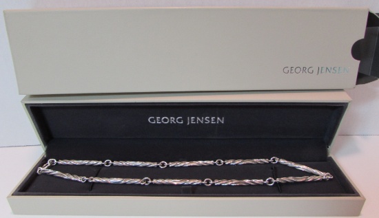 GEORG JENSEN NECKLACE STERLING SILVER DENMARK HAH
