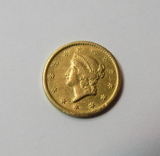1849 O $1 DOLLAR US GOLD COIN LIBERTY HEAD