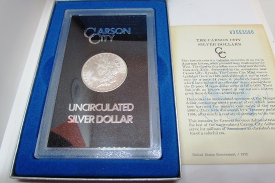 1883 CC CARSON CITY MORGAN SILVER DOLLAR COIN GSA