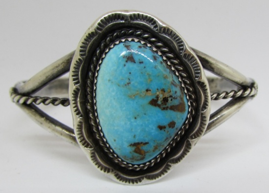 HENRY KING TURQUOISE BRACELET STERLING SILVER