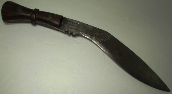 HANDMADE KUKRI KNIFE SWORD STEEL WOOD HANDLE