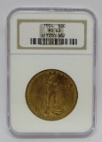 1924 $20 MS63 GOLD ST GAUDENS DOUBLE EAGLE NGC