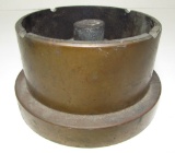 LARGE TRENCH ART ASHTRAY WWII SHELL CARTRIDGE