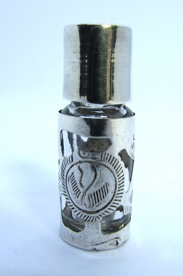 SMUGGLERS PERFUME BOTTLE STERLING SILVER MEXICO AM
