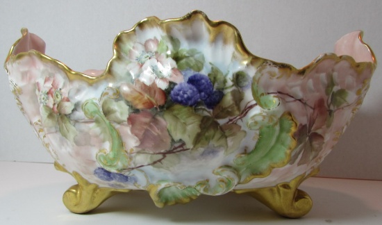 HAND PAINTED LIMOGES GOLD GILT DISH BOWL PORCELAIN
