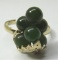 JADE GRAPES RING 14K GOLD ADJUSTABLE ANY SIZE