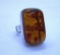 AMBER RING STERLING SILVER HALLMARKED JG