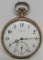 LONGINES POCKET WATCH GOLD & 800 STERLING SILVER